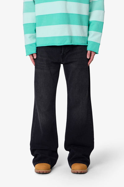 Kick Flare Denim - Washed Black