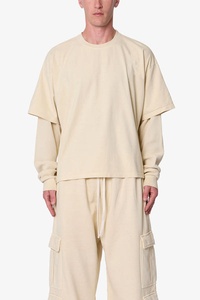 Layered Thermal L/S Tee - Off White